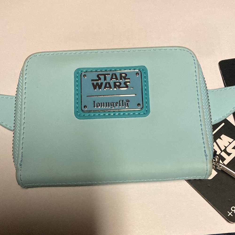 Star Wars Blue Bags Yoda Character Wallet Glow in the dark - Picture 2 of 6